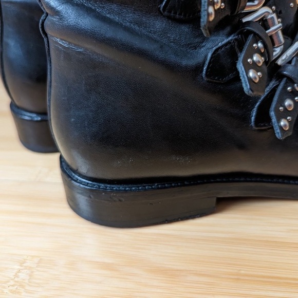 Maje! Edgy & Bold: Multi-Buckle Fortune Ankle Boots 🖤✨ - Picture 8 of 11